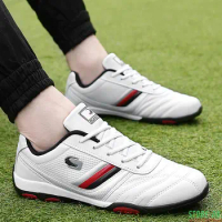 Mens Golf Shoes Water Resistant Golf Sneakers Man Course Walking Sport Shoes Boys Trainers Golfing Leather Golf Training Shoes