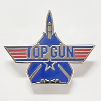 TOP GUN maverick Air Force Army Military Logo badge movie enamel pin jewelry Jacket Uniform accessories