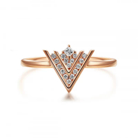 WD DIAMOND 18K金城市戒指 0.11carat