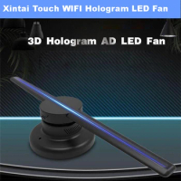 Xintai Touch 42cm 3D WIFI Hologram Advertising LED fan player Display Holographic hologram LOGO Projector