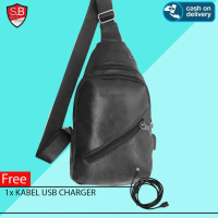 [BANDAR.TAS] Tas selempang kulit pria Import POLO FOX tas slempang pria