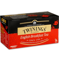 英國唐寧茶 TWININGS-英倫早餐茶包 ENGLISH BREAKFASE TEA 2g*25/盒--【良鎂咖啡】