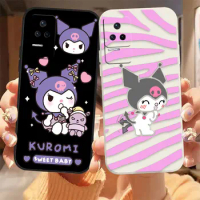 Cute Cartoon Kuromi Phone Case For Redmi K60 K40S K40 K30 K30S K20 12C 12 10C 10 9A 9 8 10A A1 Pro 4G 5G Gaming Case Fundas Capa