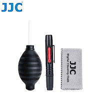 JJC三合一相機鏡頭清潔組CL-3(D)(含清潔吹氣球、lenspen拭鏡筆和拭鏡布各1)