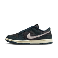 NIKE 耐吉 撞色 牛仔布 經典鞋款 復古 板鞋 女休閒鞋-黑藍白 W DUNK LOW-HF1985400