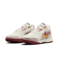 【NIKE 耐吉】籃球鞋 男鞋 運動鞋 包覆 緩震 ZM LEBRON NXXT GEN AMPD TYP EP 米白紅 FZ7888-001