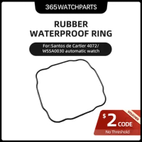 Watch Back Cover Waterproof Ring Bottom Cover Rubber Ring for Santos de Cartier 4072/ WSSA0030 Automatic Watch