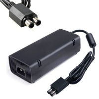 AC Power Supply Adapter Brick Charger for Xbox 360 Slim US EU Plug Cable Cord for Xbox 360 Slim 360 S Console Power Charger