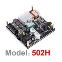 Wuzhi Audio Bluetooth Amplifier Channel 2.0 - Suara Hi-Fi Tanpa Gangguan, Desain Kompak IH Hitam