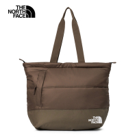 【The North Face 官方旗艦】北面男女款棕色品牌LOGO大容量休閒單肩包｜81BU1OI