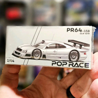 Pop Race CLK GTR Silver Diecast