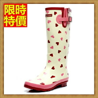 長筒雨靴子雨具-韓版時尚甜美愛心女雨鞋子66ak38【獨家進口】【米蘭精品】