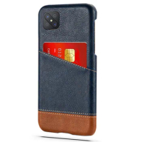 Wallet Case for Oppo Reno 4Z 5G, Mixed Splice PU Leather, Credit Card Cover for Oppo Reno 4 Z 5G, Coque
