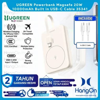 UGREEN 35341 Powerbank Magsafe 20W 10000mAh Built in USB-C Cable Wireless Charging For iPhone 7.5W /