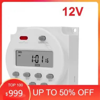 Timer Switch Digital Time Delay Relay 12V 220V CN101A Untuk Lampu Digital Timer Programmable On Off 