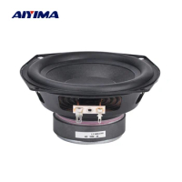 AIYIMA 1Pcs 5.25 Inch Subwoofer Speaker 4 Ohm 30W Rubber Side Woofer Super Bass Speaker For Bookshelf Speakers