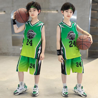 男童籃球服夏裝背心運動套裝兒童24號球衣科比夏季大童15歲足球服【林之舍】