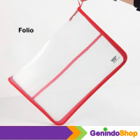 Map Plastik Resleting / Zipper File / Zipper Bag Folio Folderone