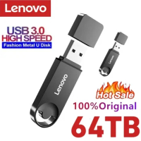 Lenovo 64TB USB 3.0 Pen Drive 8TB 4TB High Speed Transfer Metal SSD Pendrive Cle Portable U Disk Flash Drive Memoria USB Stick