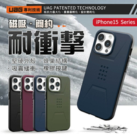 【軍規防摔】UAG iPhone 15系列 磁吸式耐衝擊保護殼 簡約款 MagSafe 手機殼 防眩光 蜂巢式結構