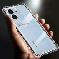 Thickened Airbag Shockproof Clear Soft Tpu Phone Case For vivo V29 Pro 5g case Transparent Back Cover V 29 pro funda cases