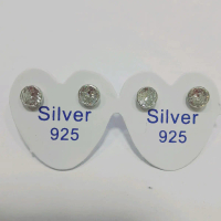Anting tusuk- giwang perak asli 925 lapis emas