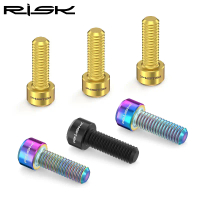 Risk 2pcs/set M6×18mm Crank Arm Fixing Bolts for Mountain & Road Bikes, Chainring Arm Fixed Screws,