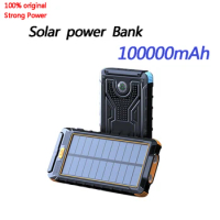 Solar Fast Charging Power Bank Portable 80000mAh Charger Waterproof External Battery Flashlight For Xiaomi iPhone Samsung