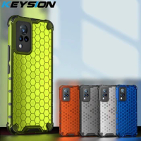 KEYSION Shockproof Case for VIVO V21 5G Y72 Y20 sG Y12S Y11S Y51 Y31 Y17 Y15 Y12 Y3 Honeycomb Phone Cover for IQOO 7 5G Z3 Neo 5
