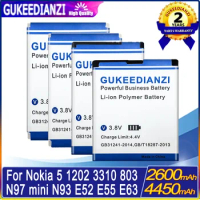 Battery For Nokia 5 Dual SIM TA-1044/E52 E55/1202 1265 1325/Asha 225/N93 N73/3310 3330/N97 mini/BP-4L BL-4C BL-4UL BP-6M BLC-2
