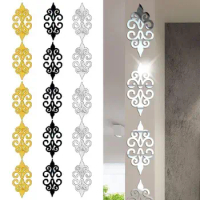 Self-adhesive Multi-size Tiles 3D Mosaic Acrylic Decoration Mirror Sticker Wall Decal Art