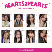 PHOTOCARD HEARTS2HEARTS SELCA THE CHASE 2SISI (ISI 5 PCS + LAMINASI 2 SISI) TANDA TANGAN TTD KPOP CA
