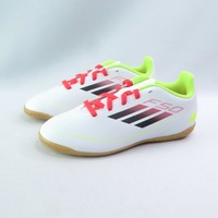 ADIDAS IE3735 中大童 足球鞋 F50 Club IN J 室內足球鞋 白/黃橘紅【iSport愛運動】