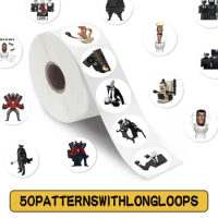 200PCS Hot Game Skibidi Toilet Stickers DIY Laptop Suitcase Skateboard Phone Cartoon Man Sticker Kid Gift Toys Sealing Label