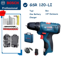 Bosch GSR 120-LI 12V Lithium Electric Drill Rechargeable Cordless Household Screwdriver Woodworking Steel Driver Power Tool