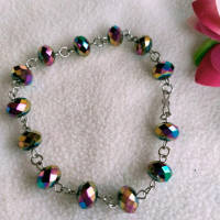 Gelang Kristal Rantai Anti Karat Selamanya Gelang Cantik Gelang Wanita