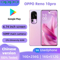 OPPO Reno 10 Pro 5G SmartPhone CPU Dimensity 8200 6.74 inch AMOLED Screen100W Super VOOC 4600mAh Android used phone