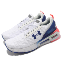 【UNDER ARMOUR】慢跑鞋 HOVR Mega 2 Clone 男鞋 輕量 透氣 包覆 強化支撐 緩震 白 藍(3024479101)