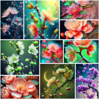 Paint By Number For Adults Landscape Peach Blossom 20x30 Handicrafts Crafts Supplies For Adults Wall Art Child's Gift 2023 HOT