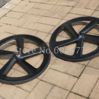 Toray Carbon Fiber Glossy Matt Road Bike Five Spokes Clincher Wheelset