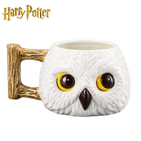 【日本正版】嘿美 陶瓷 造型馬克杯 475ml 馬克杯 咖啡杯 貓頭鷹 哈利波特 Harry Potter - 268574