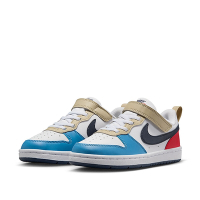 NIKE 休閒鞋 童鞋 中童 兒童 運動鞋 COURT BOROUGH LOW RECRAFT PS 灰白藍 DV5457-124 (3C5140)