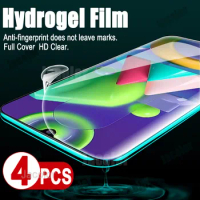 4PCS Screen Gel Protector For Samsung Galaxy M51 M31S M31 Prime M21 M12 M11 Hydrogel Safety Film M12 21 Soft Not Tempered Glass