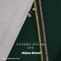 [0.5 METER] Kain Katun Toyobo Sulam JPN Worldwide Quality Original Import - Lebar 1.5 Meter Hijau Bo