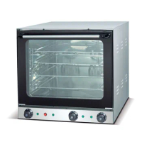 Commercial 4 Trays Ovens Bakery Equipment Electric Convection Oven With Steam Function 2 fans