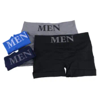 Sexy Underpants Solid Letter For Male Free Size Shorts Korean Underwear Seamless Briefs Men Boxer