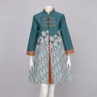 BAJU KERJA WANITA MODEL TUNIK PIAS KOIN 02 | DRESS WANITA BATIK CAP PREMIUM