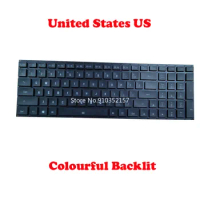 Laptop US Colourful Backlit Keyboard For Gigabyte For AERO 15 Classic-SA English US RGB Backlit New