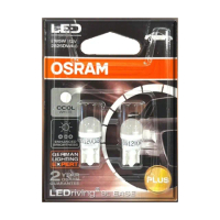 【Osram 歐司朗】LED小燈 T10 6000K 2825DW4.0(車麗屋)