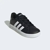 adidas Kids Grand Court Lifestyle Tennis Lace-Up Shoes Core Black (GW6503) 5